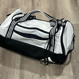 Adidas Three Stripe Life Classic Duffle Travel Bag Soccer Golf Shoe Compartment